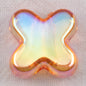 Transparent Clover Acrylic Beads 15x18mm AB Plating Colored 100pcs 12