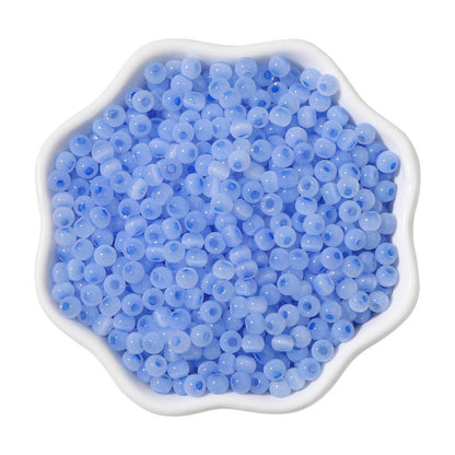 Cat Eye Jade Ice Seed Glass Beads 4mm Soft Pastel Translucent 150pcs 18