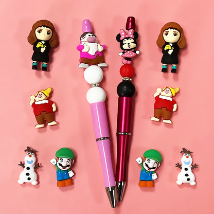 Silicone 3D Focal Beads Mario Dwarfs Miniature Character Set 20pcs 2