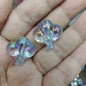 UV Plating Balloon Acrylic Beads 22mm Transparent Colorful 100pcs 4