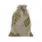 Cotton Linen Drawstring Pouches 10x14cm Animal and Botanical Prints 2pcs 5