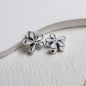Irregular Flower Acrylic Beads 14mm Silver Enamel Mixed Colors 50pcs 9