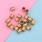 Stainless Steel Drum Metal Beads 4-10mm Large Hole 20pcs 2