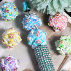 Embellished Bubblegum Beads 20mm Labub Polymer Clay Detailed 5pcs