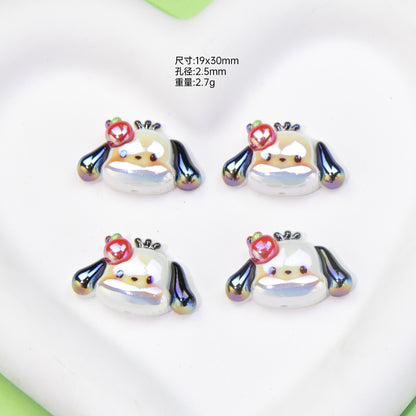 Fruit Sanrio Series Resin Beads Playful Iridescent 20pcs 7
