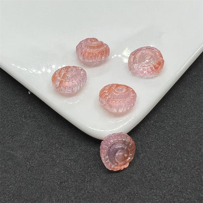 Czech Glass Beads Conch 14mm Translucent Pastel Mixed 100pcs 14