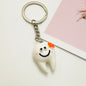 Resin Teeth Keychain Smiling White Tooth with Colorful Flower Charm 6