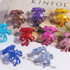 Alloy Bow Bead Caps 20mm Colorful 20pcs 4
