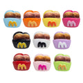 Painted Mcdon Fries Acrylic Beads 22mm Colorful 10pcs 2