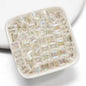 Clear Cubic Acrylic Beads 8mm Faceted Pastel Square 30pcs 11