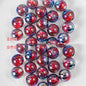 Clear Christmas Tree Inside Resin Beads 16mm Round Colorful 20pcs 12
