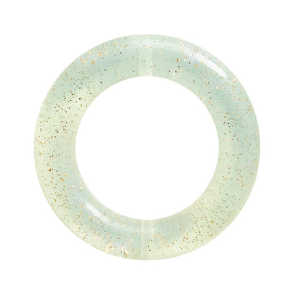 Circle Love Glitter Silicone Focal Beads Glitter Design 10pcs 9