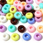 Acrylic Flat Round Spacer Beads 13mm Macaron Colored 680pcs 4