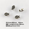 Fish Shaped Metal Beads 8mm Vintage Jesus Design 300pcs 6