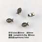 Fish Shaped Metal Beads 8mm Vintage Jesus Design 300pcs 6