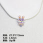 Glitter Bunny Lollipop Resin Beads 28mm Iridescent 10pcs 8