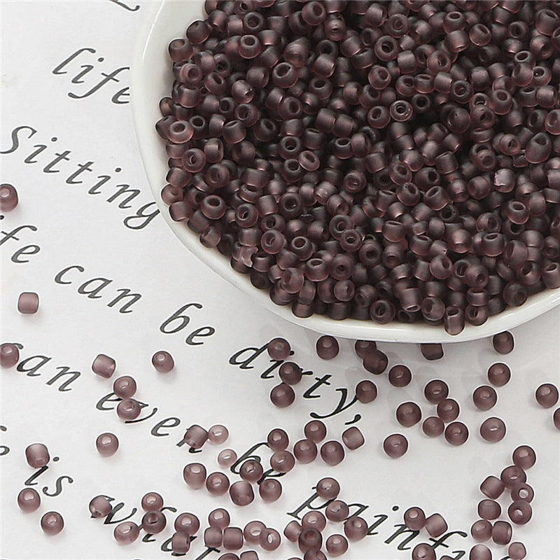 Frosted Transparent Seed Glass Beads 3mm Mixed Colors 1400pcs 5