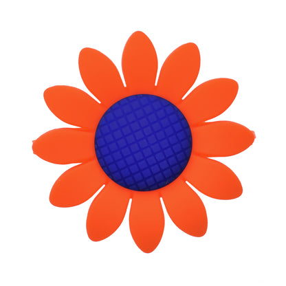 Silicone Focal Beads Sunflower Soft Petal Detailed Center 10pcs 12