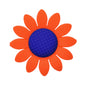 Silicone Focal Beads Sunflower Soft Petal Detailed Center 10pcs 12