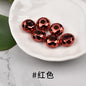 Acrylic Faceted Metallic Spacer Beads 15mm 50pcs 7