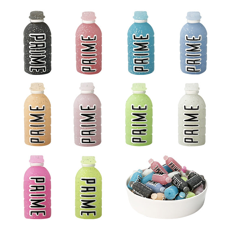 Silicone 3D Focal Beads Luminescent Energy Bottle With PAIME Text