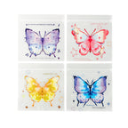 Butterfly Print Zip Lock Bags PE Plastic Top Seal 10.8x11.1cm 10pcs 2