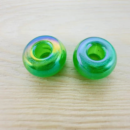 Acrylic Large Hole Spacer Beads 14mm AB Colorful 31pcs 13