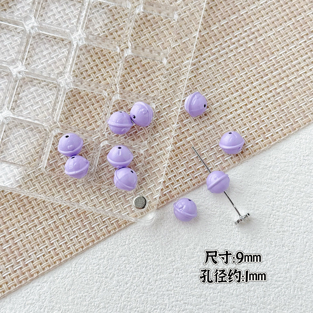 Baking Painted Christmas Tree and Bells Metal Beads 20pcs Festive Colors 20
