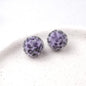 Flocking Leopard Acrylic Round Beads 15mm Colorful Mixed 20pcs 8