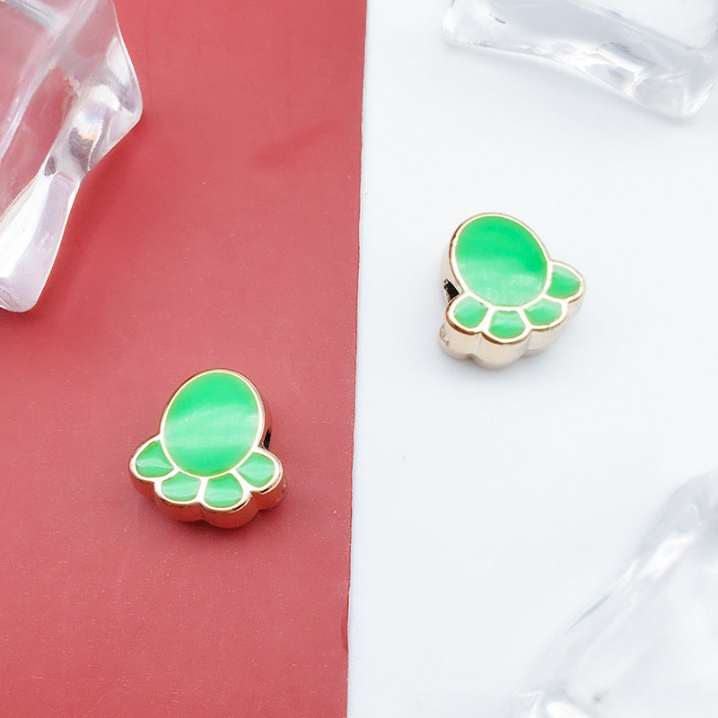 Enamel CCB Plastic Acrylic Beads 9-15mm Large Hole Playful Shapes 40pcs 14