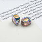Transparent Square Acrylic Beads 14mm Imitation Zircon Sparkling 20pcs 8