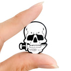 Silicone Focal Beads Halloween Knife Bones Skull with Knife 20pcs 3