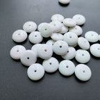 Acrylic Flat Spacer Beads 10mm 12mm Solid White 100pcs