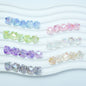 Transparent Irregular Faceted Acrylic Square Beads 12mm UV Plating 100pcs 2