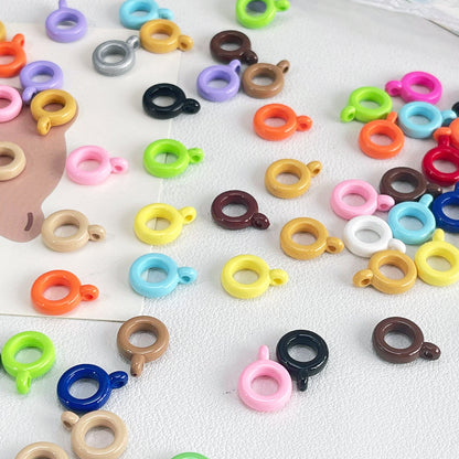 Acrylic Bali Spacer Beads 14mm Solid Color 100pcs