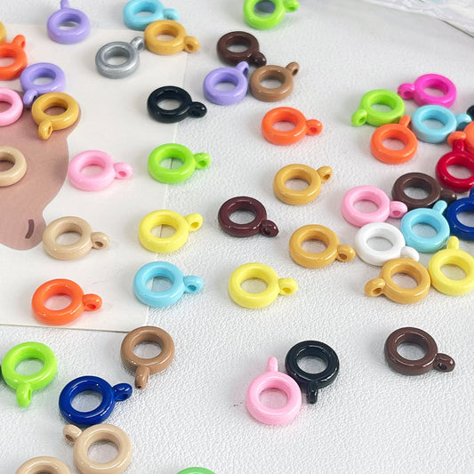 Acrylic Bali Spacer Beads 14mm Solid Color 100pcs