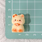 Glossy 3D Kitten Resin Beads 24-27mm Adorable Pastel 10pcs 8