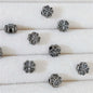Alloy Clover Tassel Spacer Beads 6mm Tibetan Alloy 100pcs 6