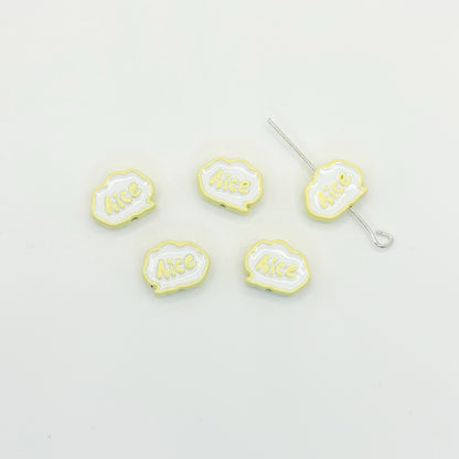 Frame Metal Beads 9x12mm Baking Painted Enamel Alloy 10pcs 11
