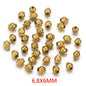 Stainless Steel Lantern Crimp Metal Beads 4/5/6mm Mixed Finish 20pcs 10