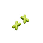 Baking Painted X Acrylic Beads 8mm Glossy Colorful 100pcs 4
