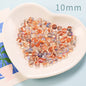 Transparent Double Color Glass Beads 10mm Glossy Shimmer 10pcs 8