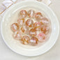 Clear Gild Tinsel Resin Beads 16mm Round Multicolor 50pcs 9