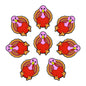 Silicone Focal Beads Thanksgiving Turkey Smiling Face 20pcs