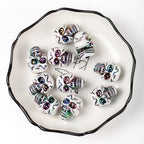 Halloween AB Color Plated Skull Acrylic Beads 17.5-23mm 6