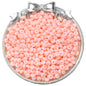 Frosted Abacus Glass Beads 3x6mm Pastel Matte Finish 70pcs 17