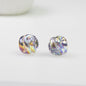 Transparent Twist Acrylic Beads 15mm 16mm Plated Assorted 20pcs 14