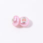 ABS Plastic Donut Spacer Beads 9*14mm Imitation Pearl 100pcs 7