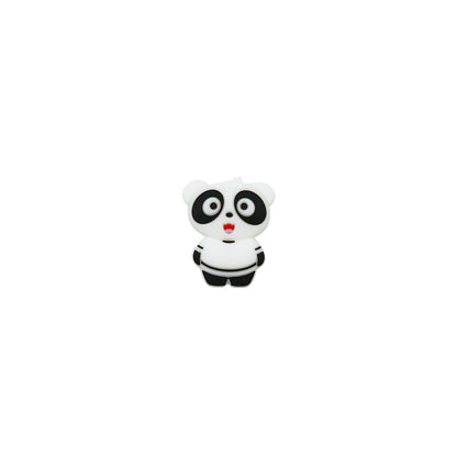 Silicone Focal Beads Panda Pastel Colors Expressions 10pcs 8