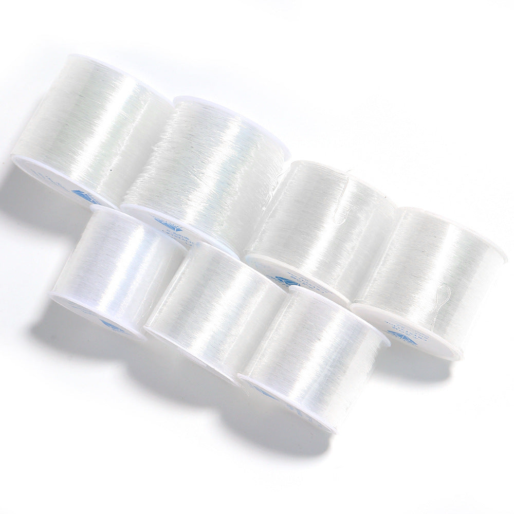 Transparent Crystal Elastic Cord Polyester 0.4mm-1.5mm 80m Per Roll 3
